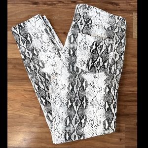 Snake Print Skinny Jeans